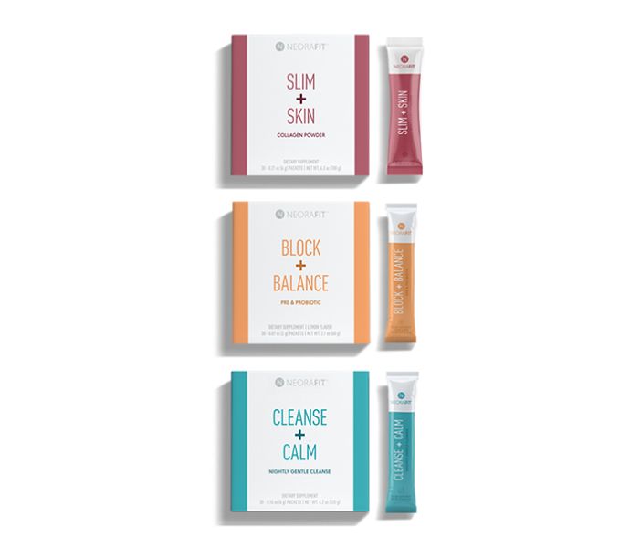 Image display of the NeoraFit™ Weight Management & Wellness Set on a white background.